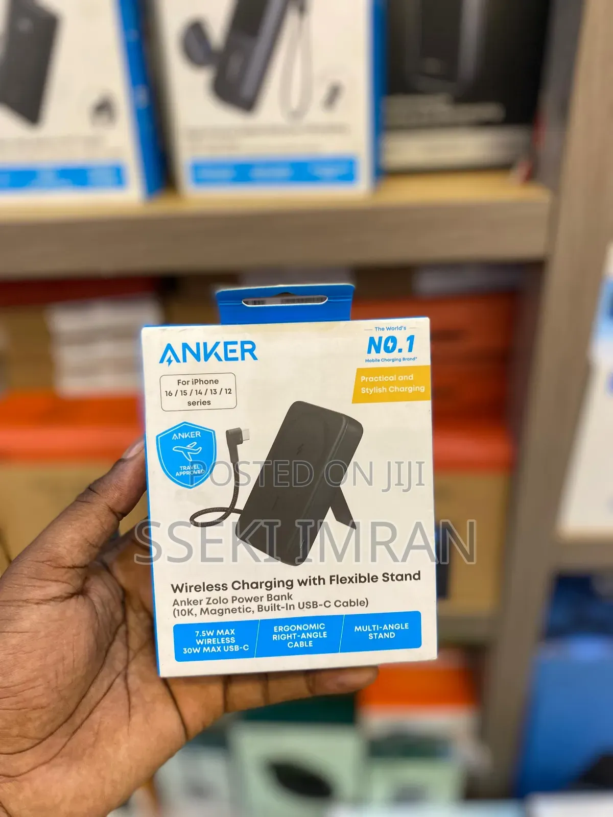 Anker Zolo Magnetic Power Bank, 10,000mah Wireless Portable Charger