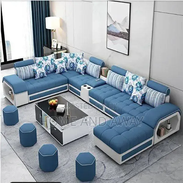 Blue Shade U Sofas 10 Seaters From 2,500,000/- With Free Delivery