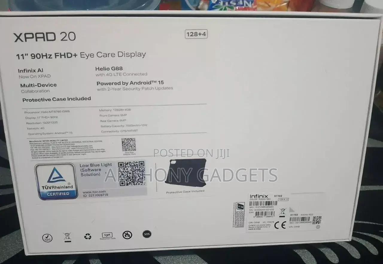 New Infinix Xpad 20 128 GB Black