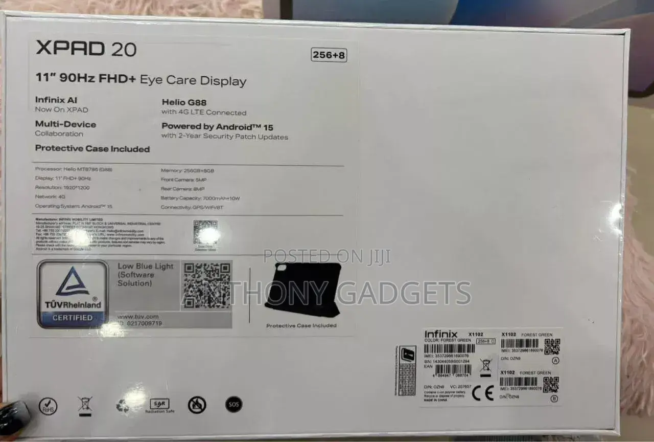 New Infinix Xpad 20 128 GB Silver