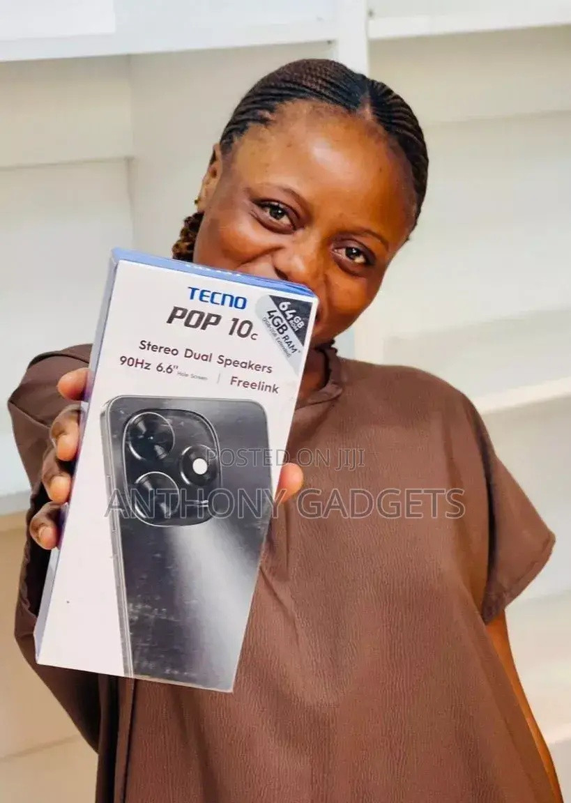 New Tecno Pop 10C 64 GB Black
