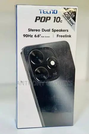 New Tecno Pop 10C 64 GB Black