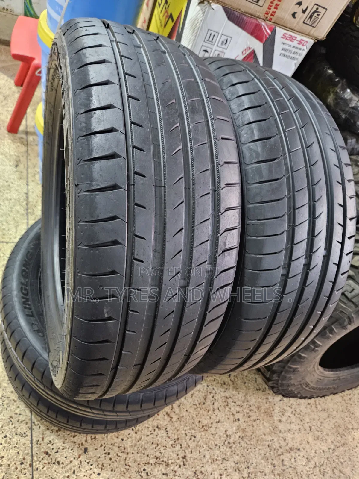 215 55 R17 Linglong Used Only 2days You Can Even Zoom Them and See.