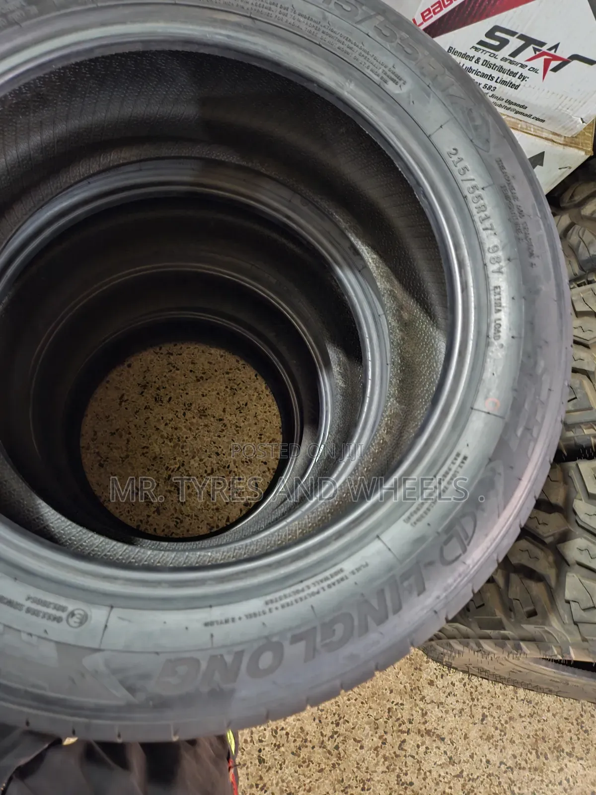 215 55 R17 Linglong Used Only 2days You Can Even Zoom Them and See.