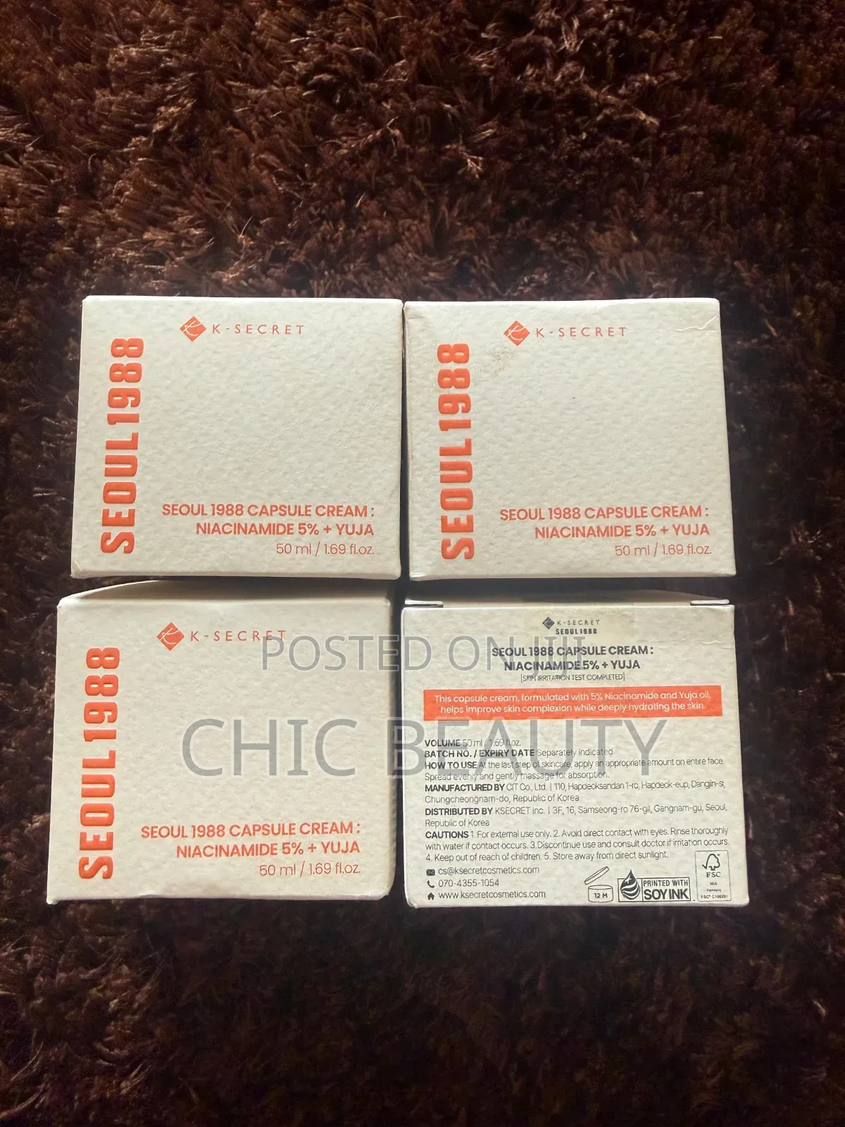 Seoul 1988 Capsule Cream Niacinamide 5% + Yuja 50ml