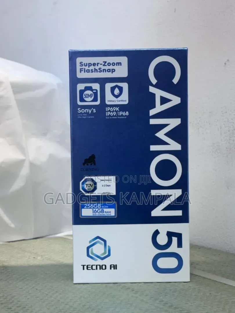New Tecno Camon 50 256 GB Black