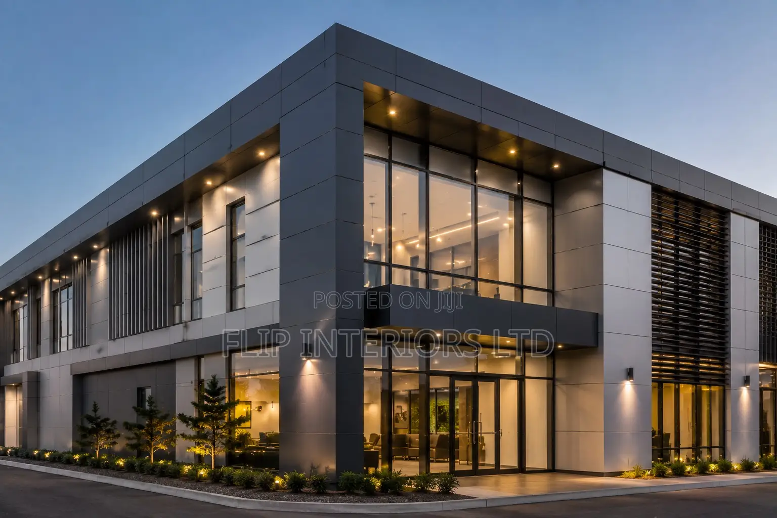 Modern Commercial Aluminum Facade Construction Services