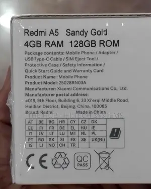 New Xiaomi Redmi A5 4G 128 GB Red