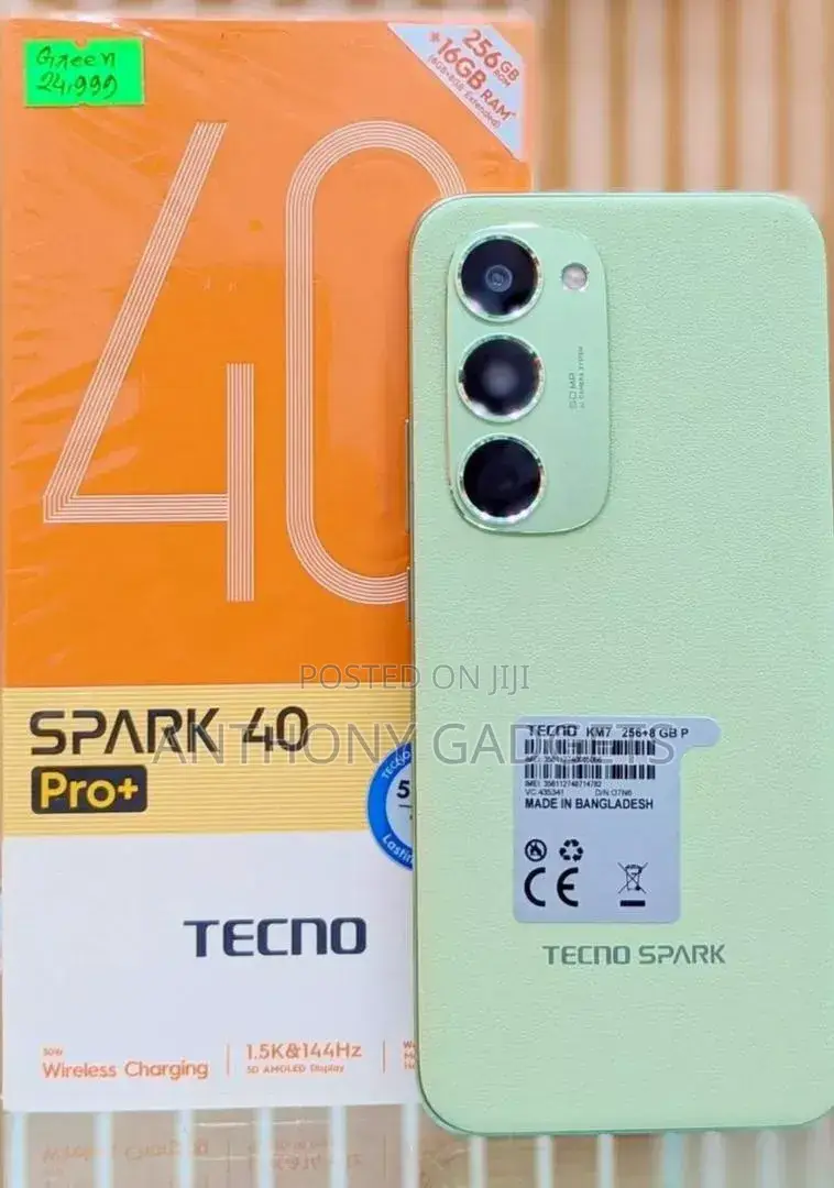 New Tecno Spark 40 Pro+ 256 GB Green