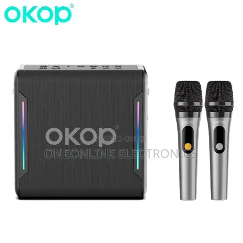 Okopo Karaoke Bt Speaker With 2 Microphones