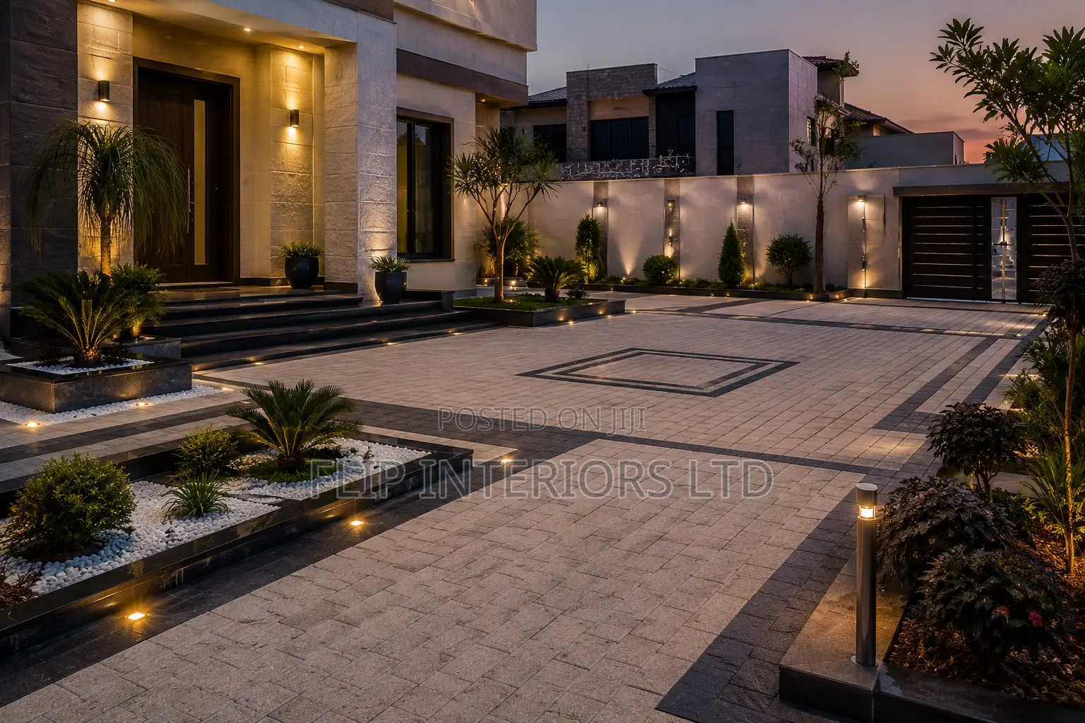 Luxury Modern Compound Paving Landscape Lighting Solutions