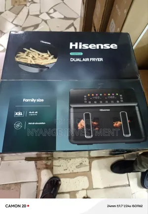 Hisense Double Air Fryer 4by4 Litres
