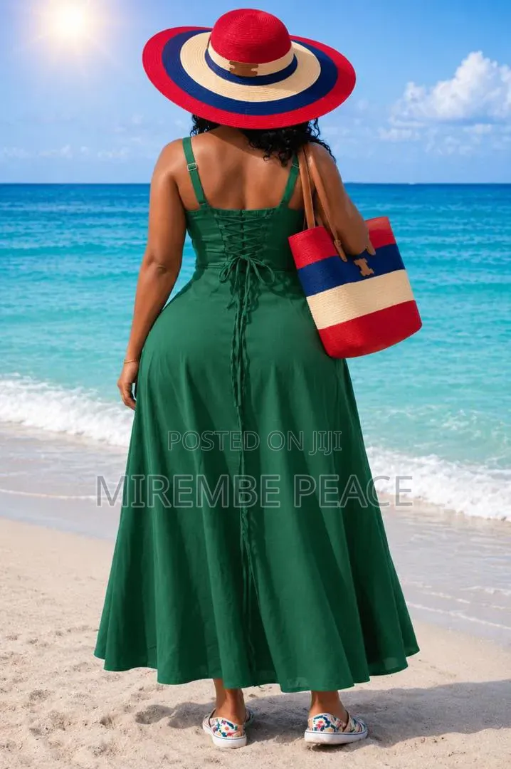 Ladies Green Beach Wear Dresses