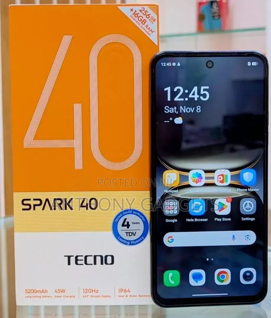 New Tecno Spark 40 256 GB Blue