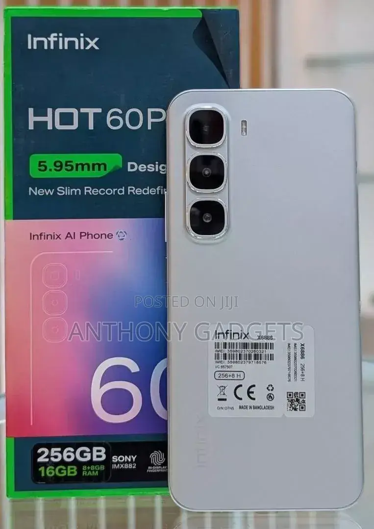 New Infinix Hot 60 Pro+ 256 GB White