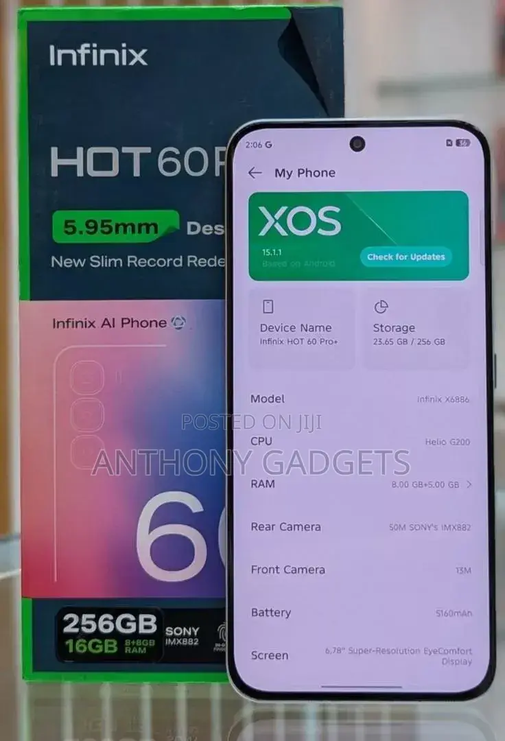 New Infinix Hot 60 Pro+ 256 GB White