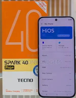 New Tecno Spark 40 Pro+ 256 GB Black