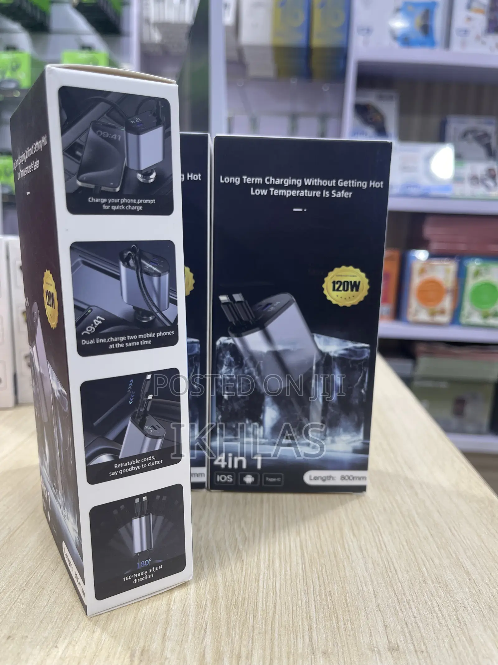 4 in 1 Car Charger 120w