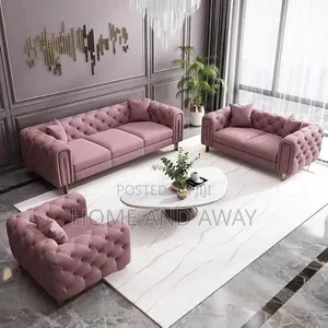 6 Seaters Chesterfield Velvet Box Sofas Any Colour From 2,500,000/-