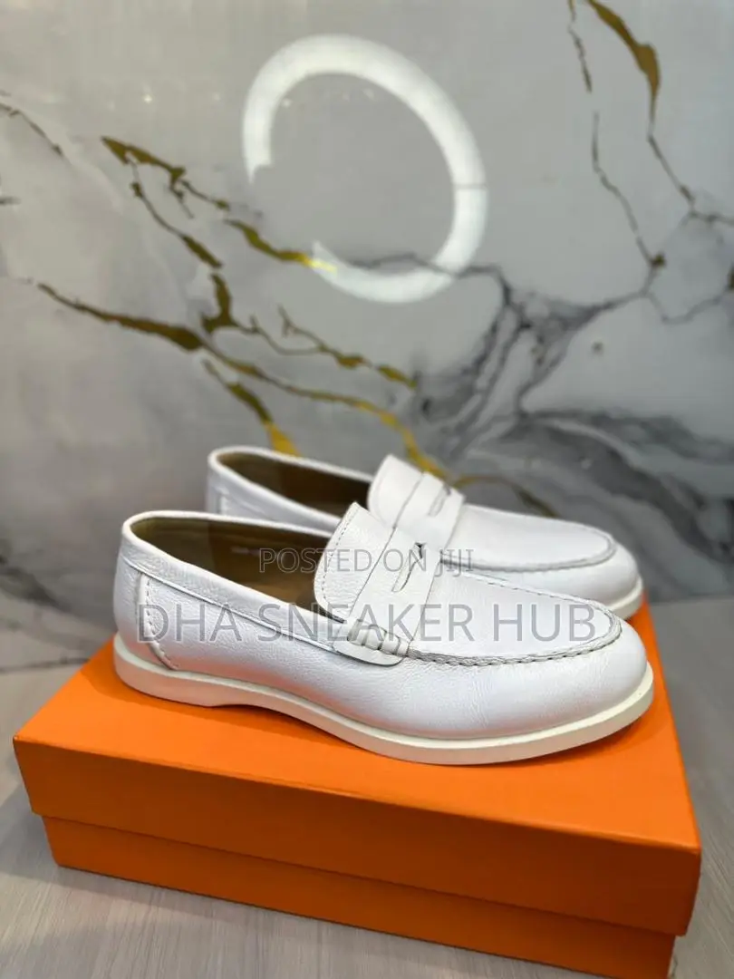 Loafers Leather White