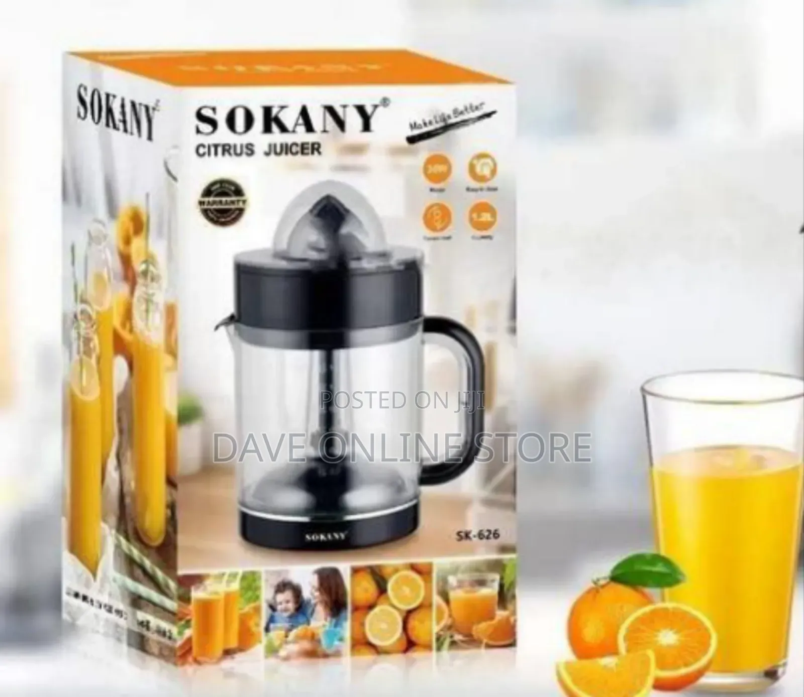 Sokany Electric Citrus Juicer With Integrated Pitcher, 1.2l