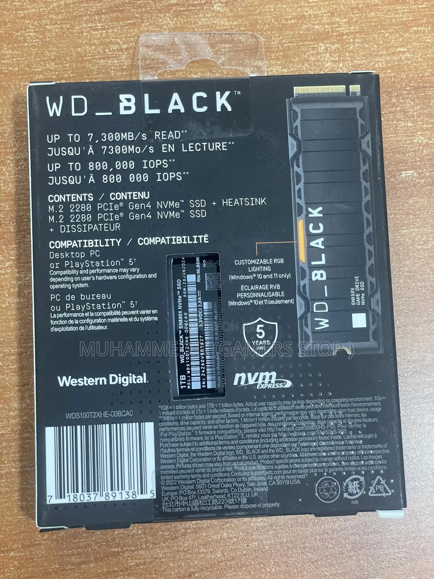 1tb Ssd (Ps5) Storage