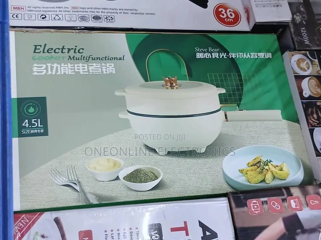 Multipurpose Non-Stick Electric Hot Pot Stew Steamer Saucepan