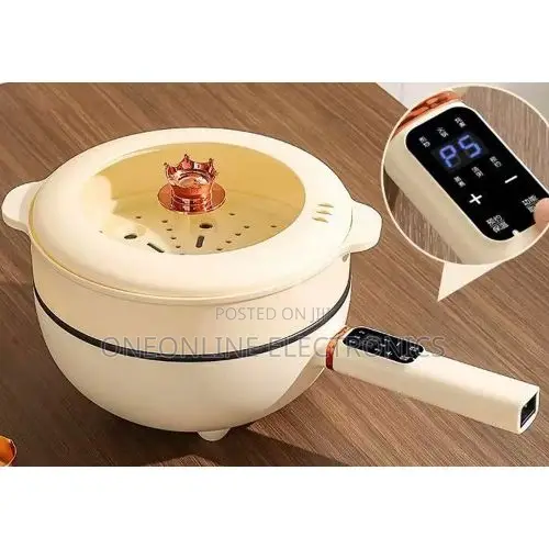 Multipurpose Non-Stick Electric Hot Pot Stew Steamer Saucepan