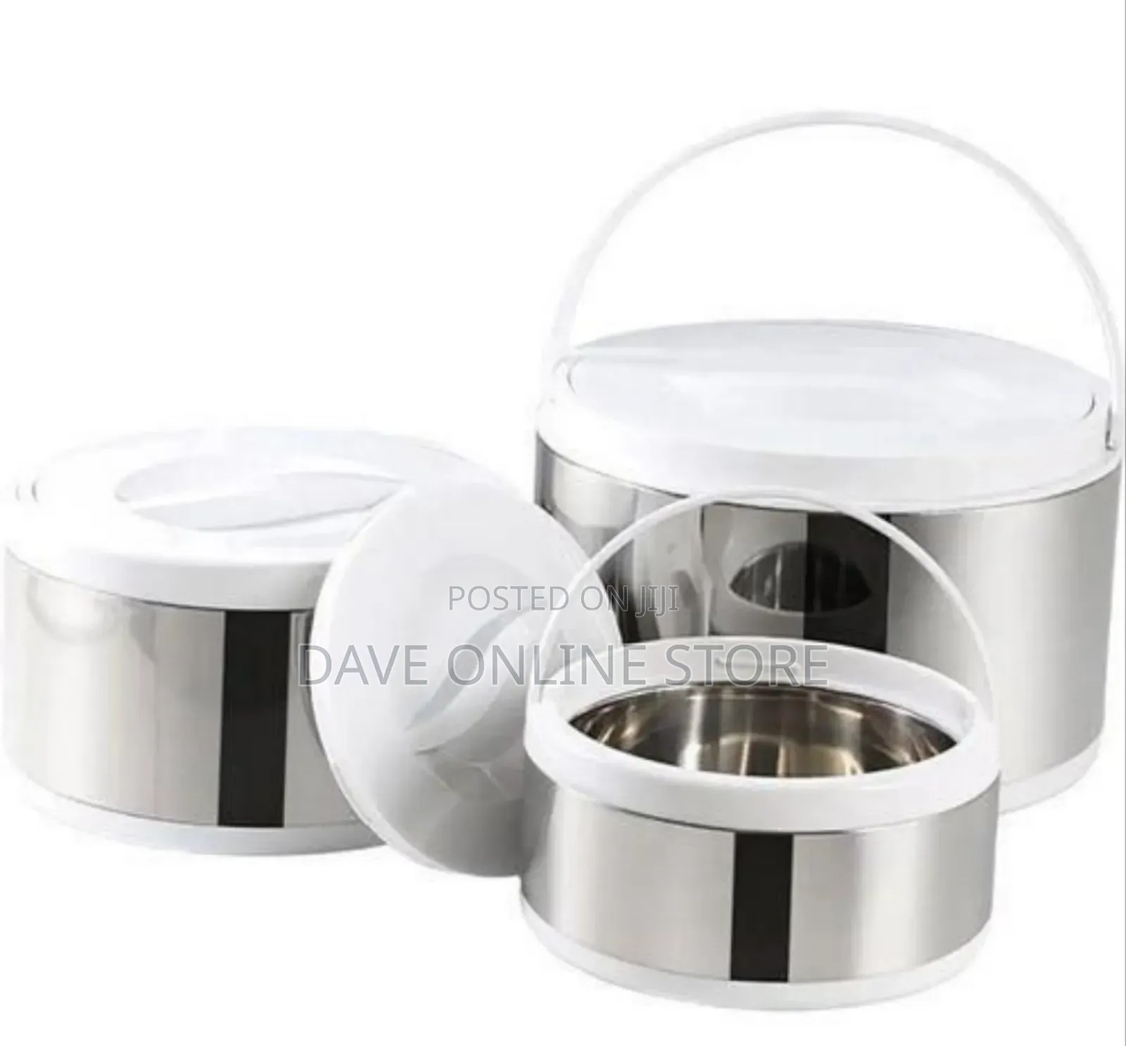 Insulated Food Warmer Casserole Set With Serving Handles (2l+4l+8l)