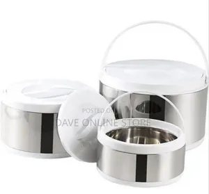 Insulated Food Warmer Casserole Set With Serving Handles (2l+4l+8l)