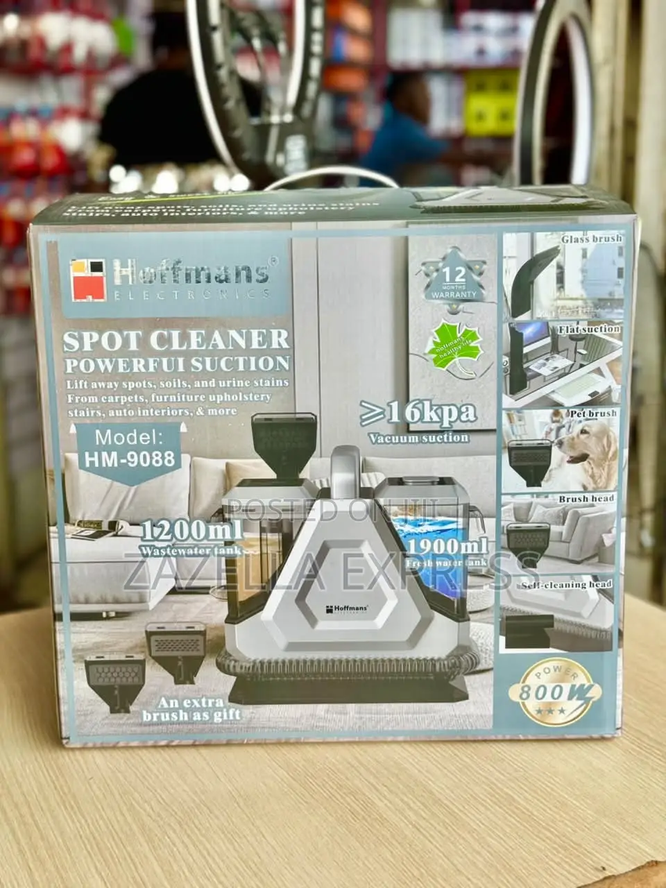 Hoffman Spot Cleaner Power Suctiin >16kpa Model 9088