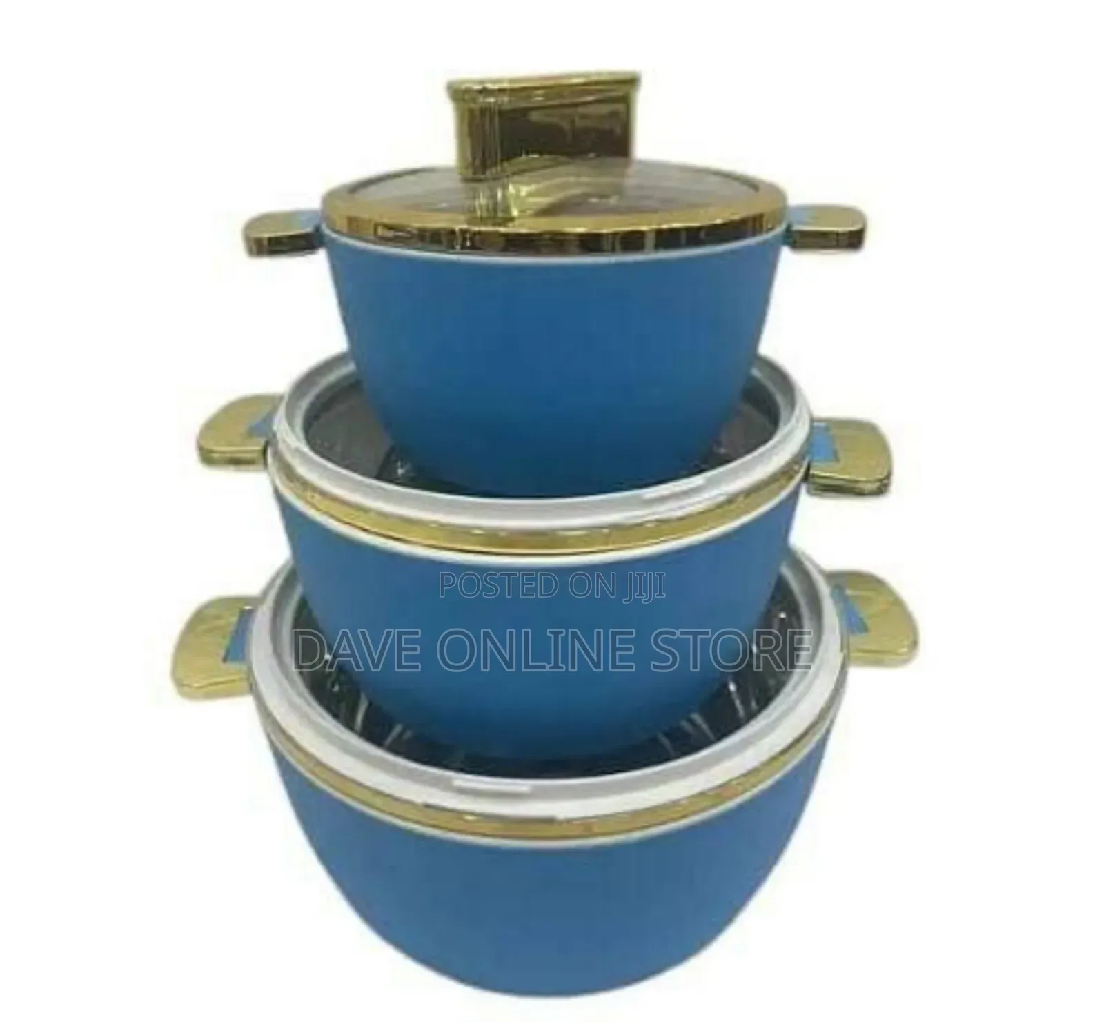 3-piece Set Of Elegant Stackable Insulated Serving
