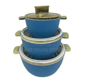 3-piece Set Of Elegant Stackable Insulated Serving