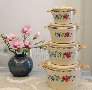 Premium Insulated Food Warmer Casserole Set With Floral Design