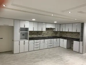 White L Shaped Kitchen Cabinets From 915,000/- Per Running Meter
