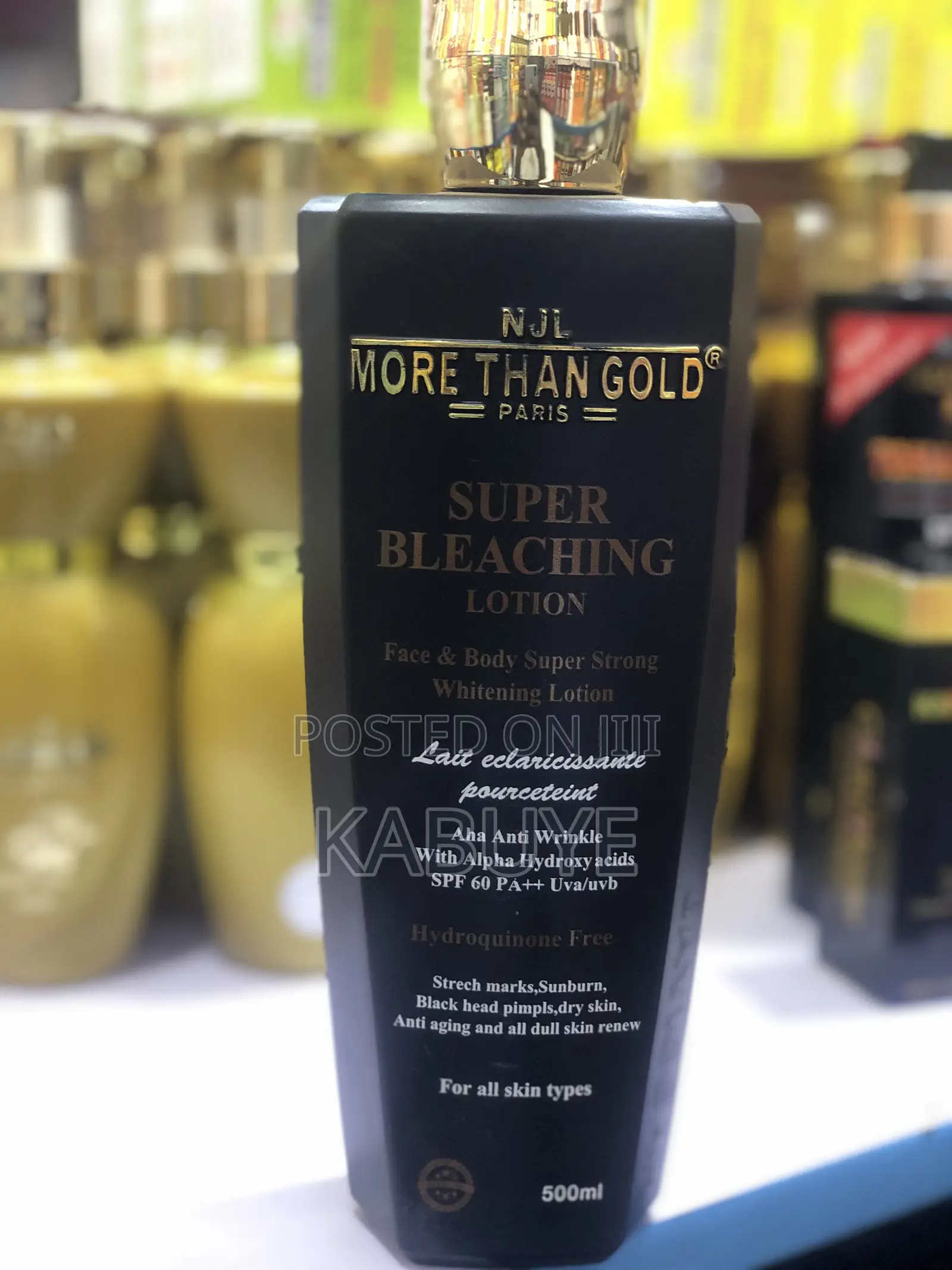NJL More Than Gold Super Bleaching Lotion.