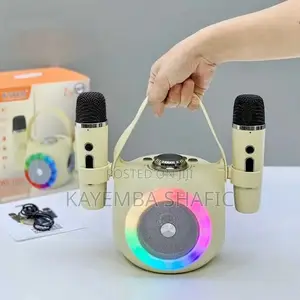 Wster Ws-1970 Portable Wireless Karaoke Speaker With 2 Wireless Mics