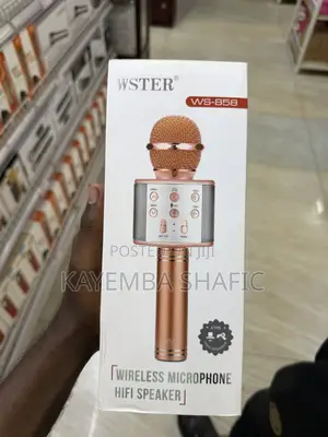 Wster Ws-858 Wireless Karaoke Microphone - Rose Gold