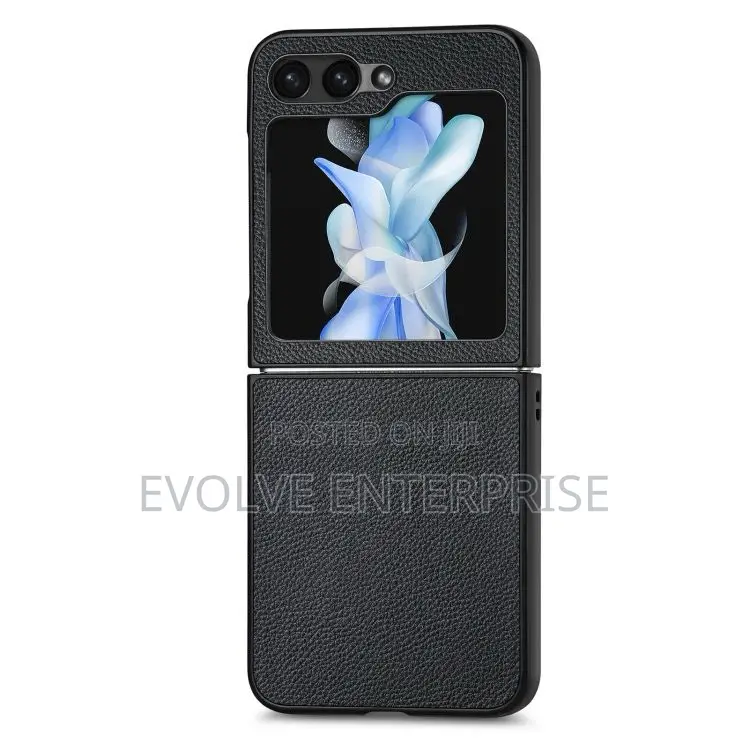 For Samsung Galaxy Z Flip6 / Flip7 Fe Litchi Leather Fold Phone Case