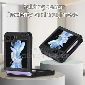 For Samsung Galaxy Z Flip6 / Flip7 Fe Litchi Leather Fold Phone Case