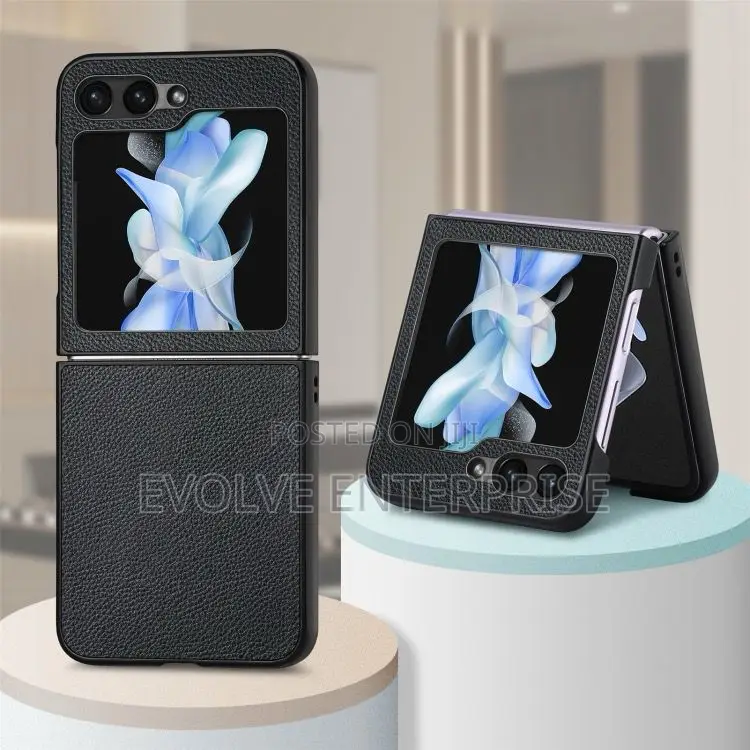 For Samsung Galaxy Z Flip6 / Flip7 Fe Litchi Leather Fold Phone Case