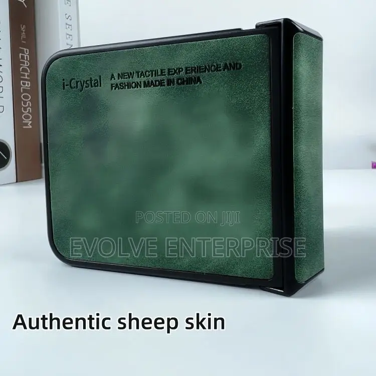 For Samsung Galaxy Z Flip4 Crystal Lambskin Folding Phone Case