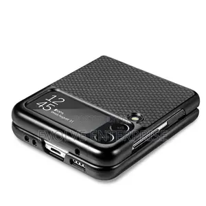 For Samsung Galaxy Z Flip4 Fiber Texture Fold Shockproof Phone Case