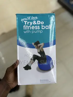 Try Do Professional Fitness Yoga Ball With Hand Pump (Brand New)