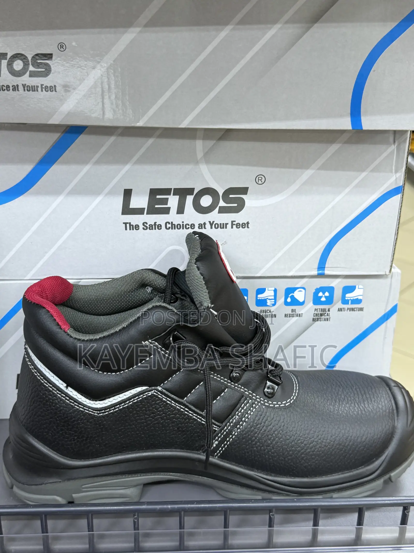 Letos Mid-cut Leather Safety Boots - All Sizes (New)