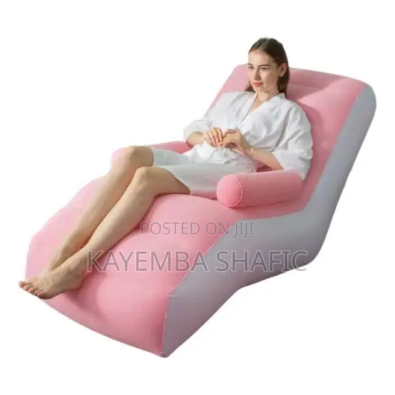 Portable Inflatable S-Shaped Chaise Lounge Chair