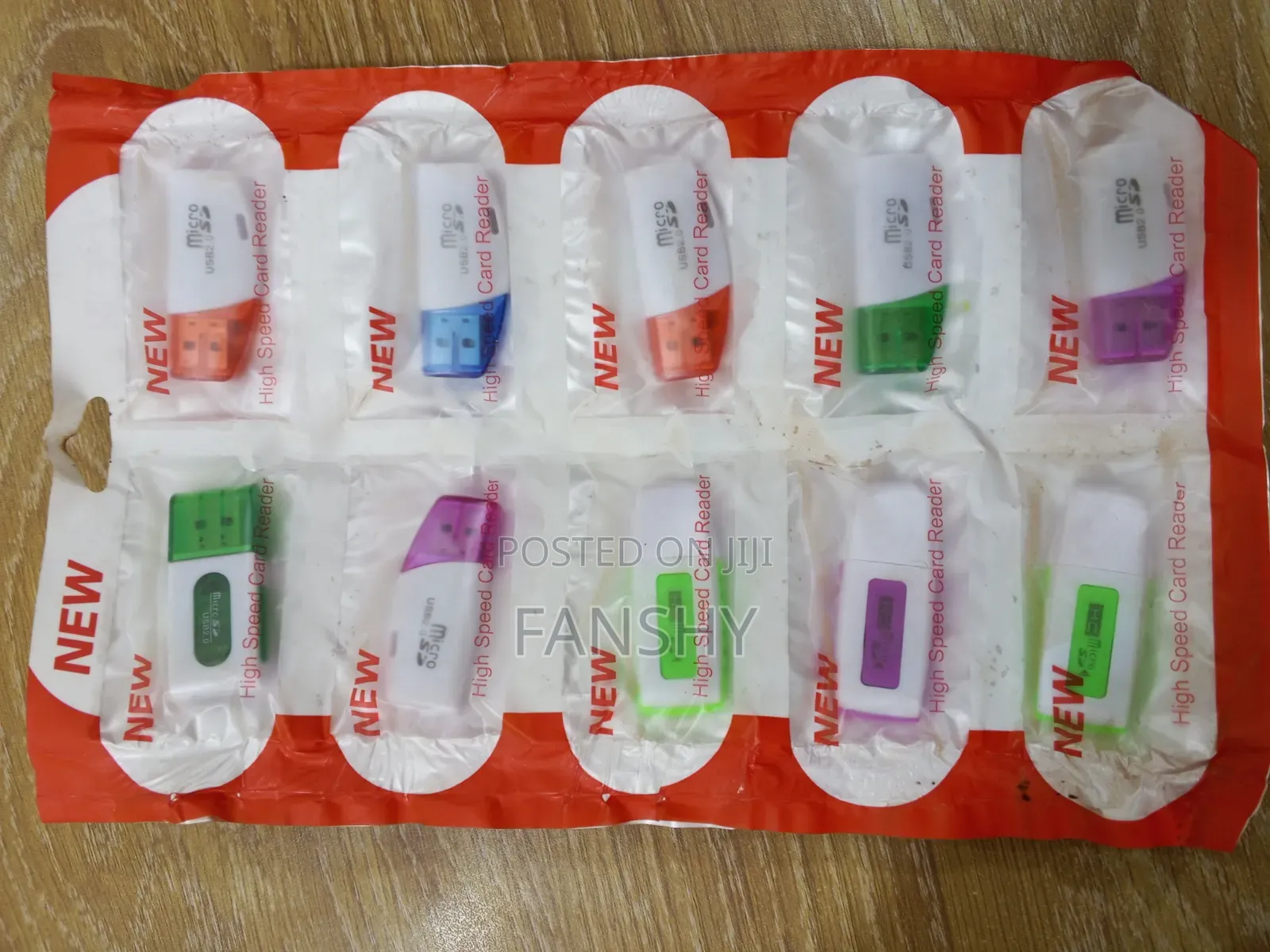 Memory Card Reader Chart - 10 Pieces