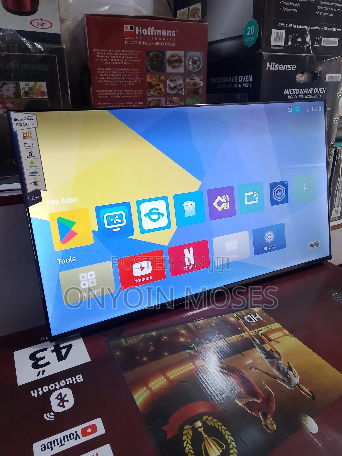 New Black Ark 43 Inches Android Smart Tv