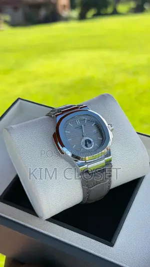 All Grey Leather Strap