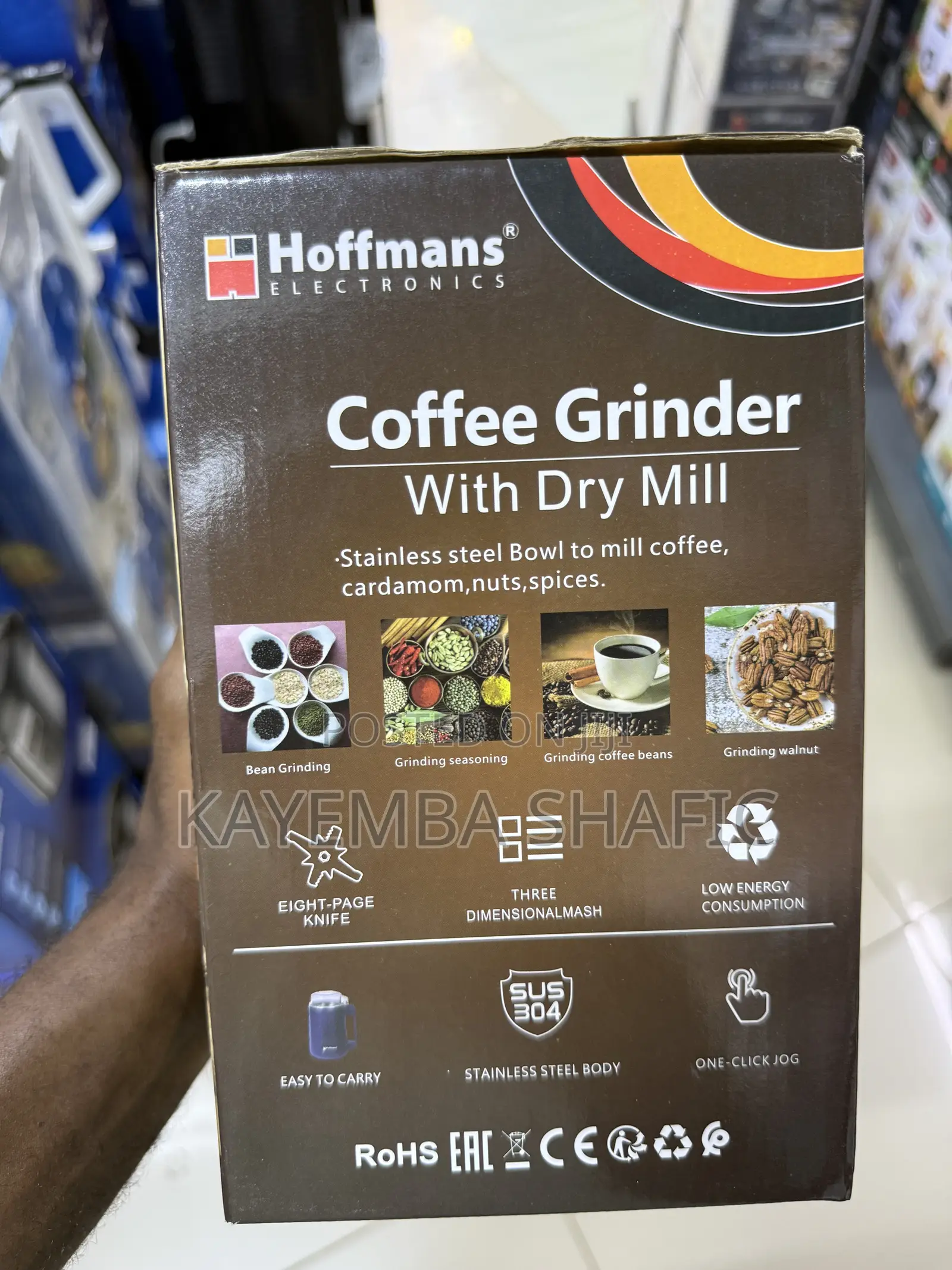 Hoffmans 300w Electric Coffee Spice Grinder (Hm-8011) – Brand New
